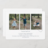 Joint Dual Sibling Any Age Double Birthday Party Kaart (Voorkant / Achterkant)