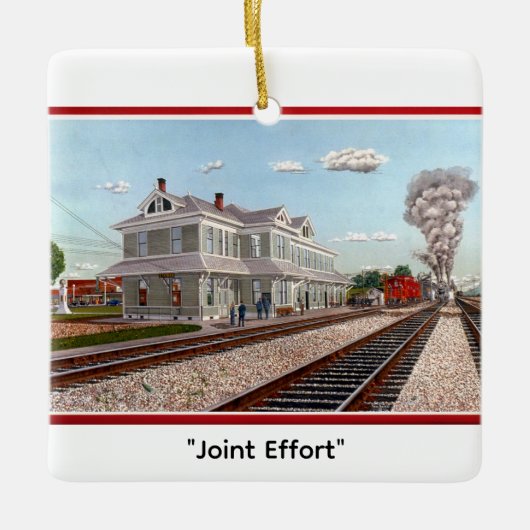"Joint Effort" by Tom Rock Keramisch Ornament (Voorkant)