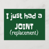 Joint Replacement Humor Funny Novelty Briefkaart (Voorkant)