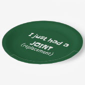 Joint Replacement Humor Funny Novelty Papieren Bordje (Gekanteld)