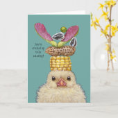 Jojo la carte d'encouragement peep (Fleur jaune)