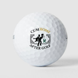 Joke bruiloften gepersonaliseerde monogrammen voor golfballen