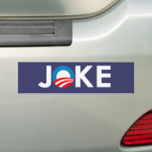 JOKE BUMPERSTICKER (Op auto)