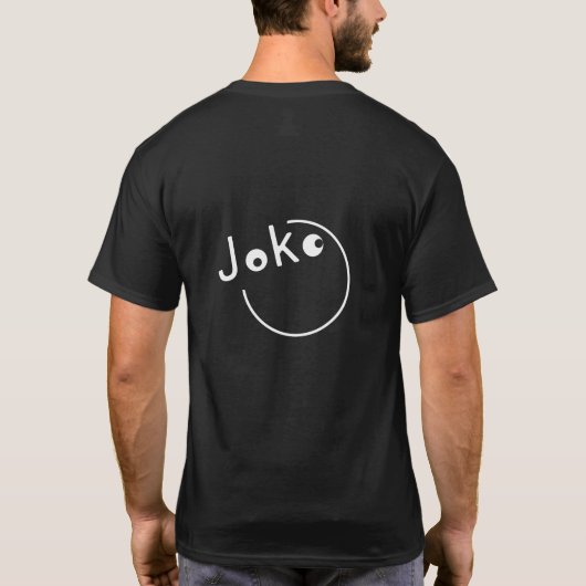 Joke Hallo Futuristic White Classic Simple Riddle T-shirt (Achterkant)