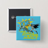 Joke is op jou vierkante button 5,1 cm (Voorkant /achterkant)