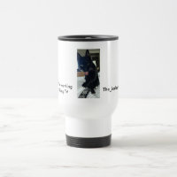 Joke mok poes met remote tongue roestvrij wit