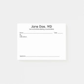 Joke prescription pad post-it notes (Devant)