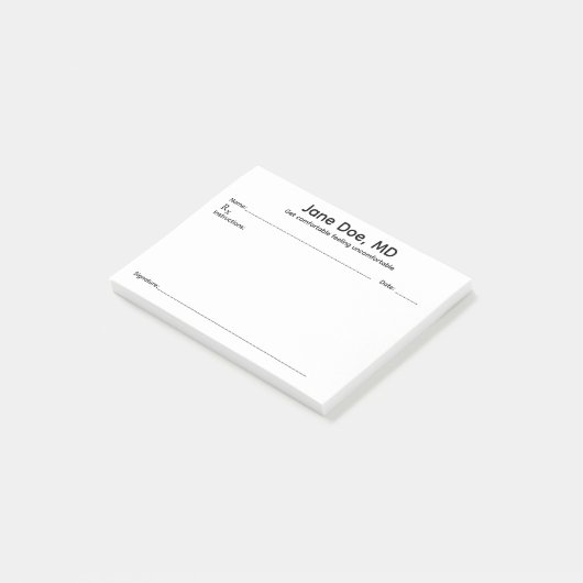 Joke prescription pad post-it notes (Incliné)