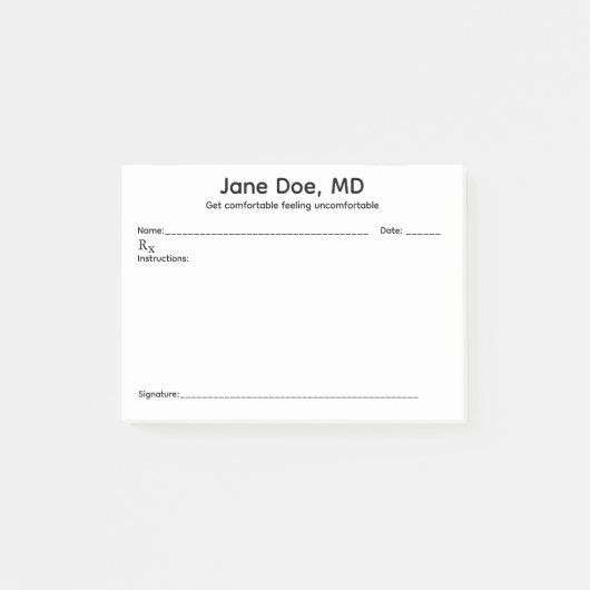 Joke recept pad post-it notities post-it® notes (Voorkant)