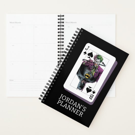 Joker and Batman Spade Playing Card Illustration (Devant avec enveloppe)