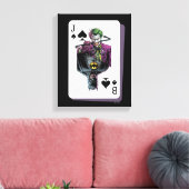 Joker and Batman Spade Playing Card Illustration Canvas Afdruk (Insitu (Woonkamer))