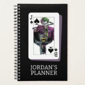 Joker and Batman Spade Playing Card Illustration Planner (Voorkant)