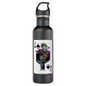 Joker and Batman Spade Playing Card Illustration Waterfles (Voorkant)