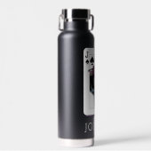 Joker and Batman Spade Playing Card Illustration Waterfles (Voorkant)