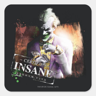 Joker - Certified Insane Vierkante Sticker