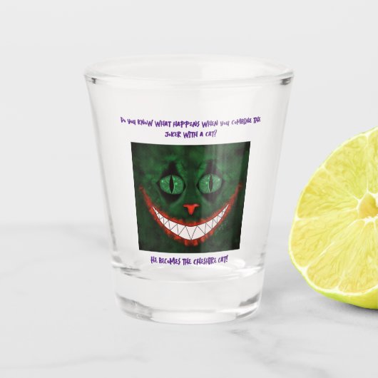 Joker Cheshire Shot Glas (Voorkant)