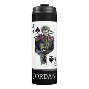 Joker en Batman Schoppenaart Illustratie Thermosbeker