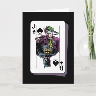 Joker en Batman Spade spelen Kaart