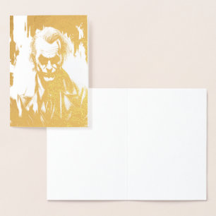 Joker Etched Verjaardagskaart VOEG UW EIGEN TEKST  Folie Kaarten