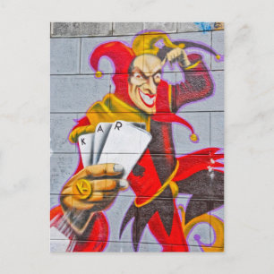 Joker graffiti briefkaart