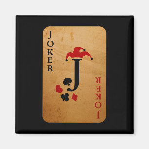 Joker Kaart Costume Halloween Deck of Cards Magneet