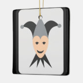Joker Kaart Emoji Keramisch Ornament (Links)