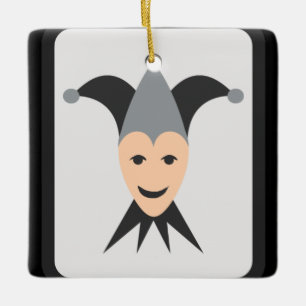 Joker Kaart Emoji Keramisch Ornament