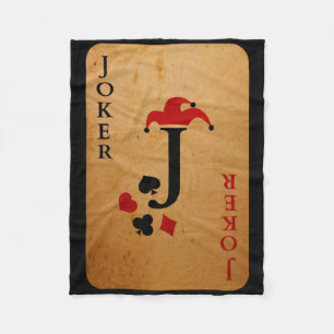 Joker Kaart Kostuum Halloween Deck of Cards Fleece Deken
