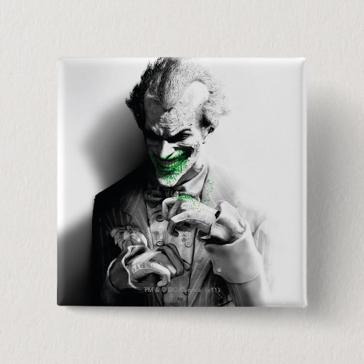 Joker Key Art Vierkante Button 5,1 Cm (Voorkant)
