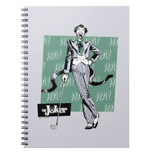 Joker met Golf Club Notitieboek (Voorkant)