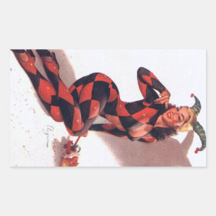 Joker Pin Up Rechthoekige Sticker