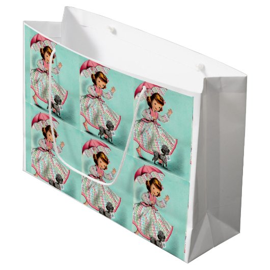 Joker Poodle Gift Bag Groot Cadeauzakje (Voorkant Gekanteld)