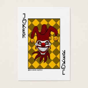 Joker Speelkaart Visitekaartje