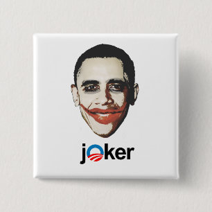 Joker Vierkante Button 5,1 Cm