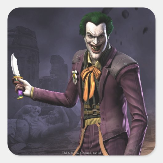 Joker Vierkante Sticker (Voorkant)