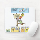 Jokes van de luchtverkeersleider muismat (Met muis)