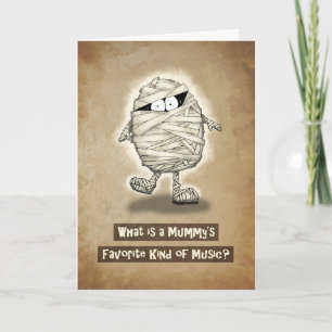Joking Oude Cartoon Mummy Verjaardag Kaart
