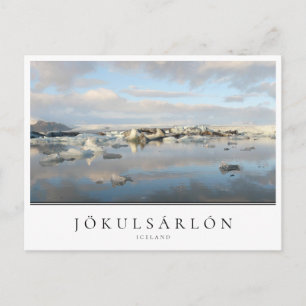 Jokulsarlon-gletsjermeer in IJsland Briefkaart