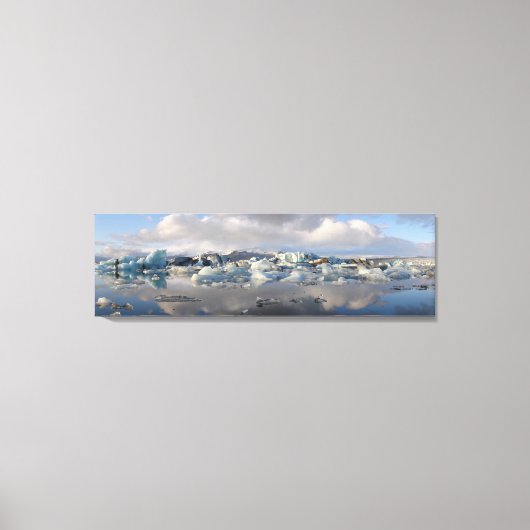 Jokulsarlon gletsjermeer in IJsland canvas print (Voorkant)