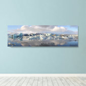 Jokulsarlon gletsjermeer in IJsland canvas print (Insitu (Houten vloer))