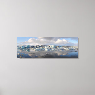 Jokulsarlon gletsjermeer in IJsland canvasprint Canvas Afdruk
