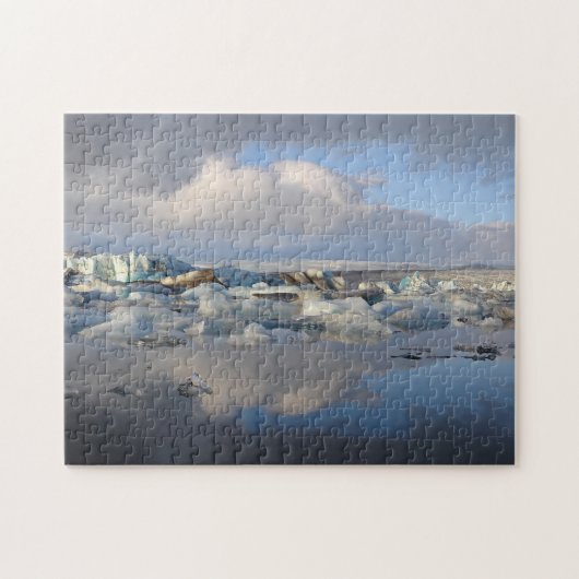 Jokulsarlon-gletsjermeer in IJslandse puzzel Legpuzzel (Horizontaal)