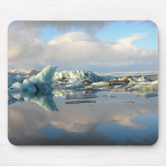 Jokulsarlon iceberg-spiegelmousepad muismat (Voorkant)
