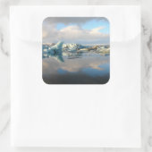 Jokulsarlon ijsberg meer reflectie sticker (Tas)