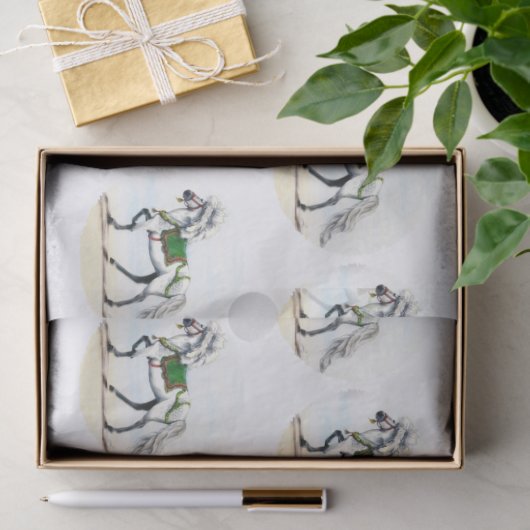 Jol Holiday IJslandse paarden Tissuepapier (Geschenk)