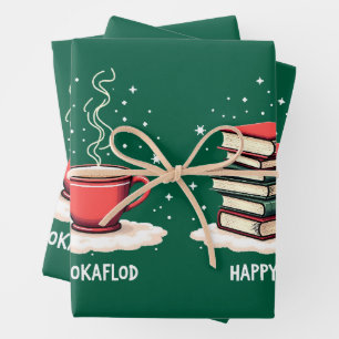 Jolabokaflod - IJslandse Boekenoverstroming Inpakpapier Vel