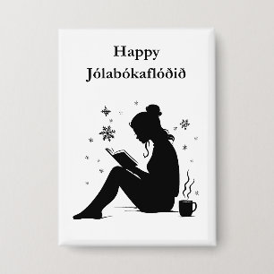Jolabokaflod - IJslandse Boekenvloed Button