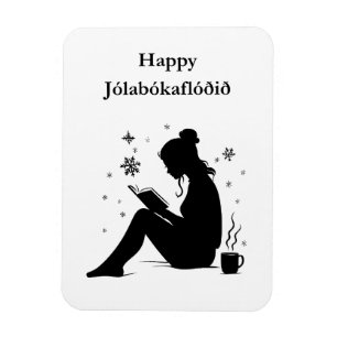 Jolabokaflod - IJslandse Boekenvloed Magneet