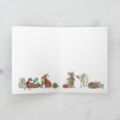 Jolabokaflod kerstfeestdag kaart (Binnen)