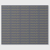 Jólabókaflóð Slate Grey Kerstboek Vloed Cadeaupapier (Vlak)